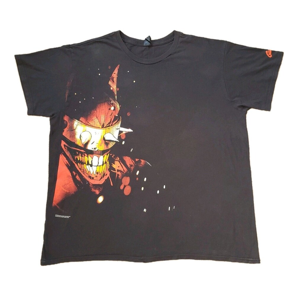 2019 Batman Who Laughs Graphitti Sz 2XL Mens Black DC Dark Multiverse T-Shirt